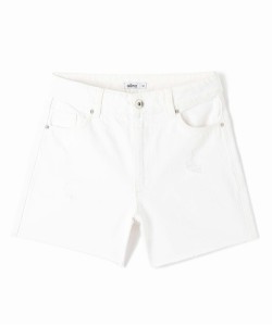 Nina Carter Short Denim Été Femme - Taille Moyenne Aspect Usé Confortable Et Stylé