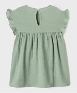 VERTBAUDET Blouse Fille Gaze Coton Volant – Manches Longues, Douce & Tendance