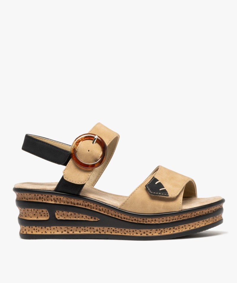 SANDALE COMP FEC CELIT BEIGE ST