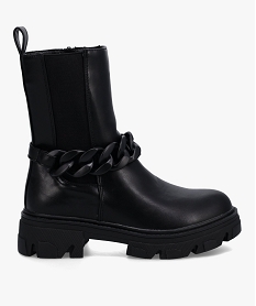 boots femme a semelle crantee et chaine decorative – claudia ghizzani noir1316301_2