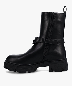 boots femme a semelle crantee et chaine decorative – claudia ghizzani noir1316301_4