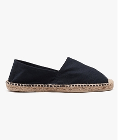 GEMO Espadrilles femme à talon plat dessus toile Bleu