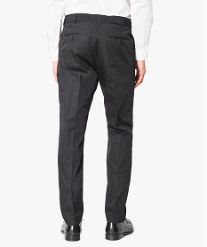 pantalon uni avec ceinture taille ajustable noir1622101_3