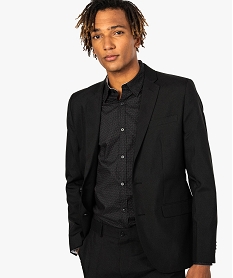 GEMO Veste de costume homme unie Noir