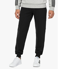 jogging homme en molleton uni noir pantalons1663601_1