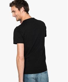 tee-shirt basique uni col rond noir1698501_3