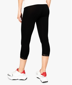 legging femme longueur mollets finition dentelle noir leggings et jeggings1729001_3