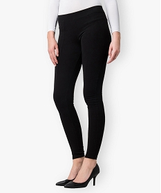 legging uni avec surpiqures milieu jambe noir leggings et jeggings1734201_1