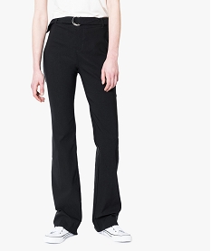 GEMO Pantalon coupe droite en stretch Noir