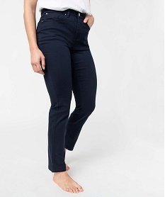 GEMO Pantalon femme coupe Regular taille normale - L26 noir chine