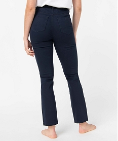 pantalon femme coupe regular taille normale - l26 bleu pantalons1765701_3