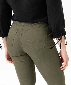 pantalon femme coupe regular taille normale - l26 vert1765901_2