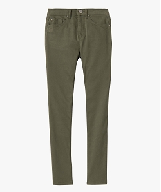 pantalon femme coupe regular taille normale - l26 vert pantalons1765901_4