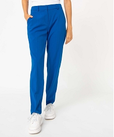 pantalon de tailleur femme bleu pantalons1769301_2
