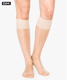 mi-bas transparents et resistants beauty resist dim (lot de 2) beige chaussettes2088801_1