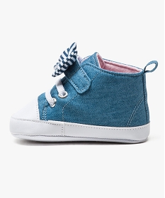 chaussures de naissance en denim - lulu castagnette bleu chaussures de naissance2119601_3