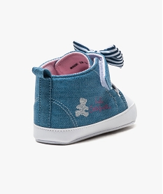 chaussures de naissance en denim - lulu castagnette bleu chaussures de naissance2119601_4