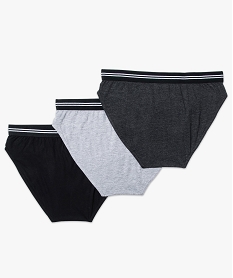 lot de 3 slips en coton gris slips2231001_4