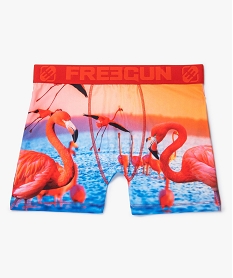 GEMO Boxer homme à motifs flamants roses - Freegun Rose