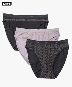 GEMO Lot de 3 slips pockets de DIM noir standard