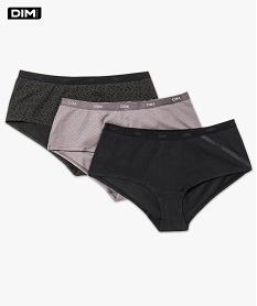 GEMO Lot de 3 shorties pockets de DIM noir standard
