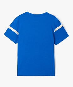 tee-shirt garcon a manches courtes motif skates bleu tee-shirts2340801_3