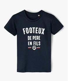 tee-shirt garcon motif fantaisie football bleu2343201_1