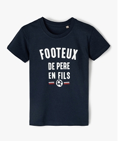 GEMO Tee-shirt garçon motif fantaisie football Bleu