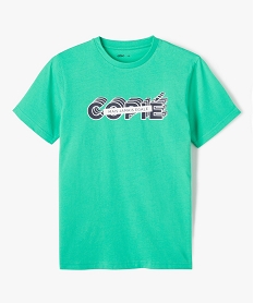 GEMO Tee-shirt à manches courtes imprimé garçon Vert