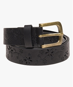 ceinture avec motifs fleuris ajoures noir2767701_1