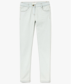 GEMO Jean fille skinny extensible blanc chine