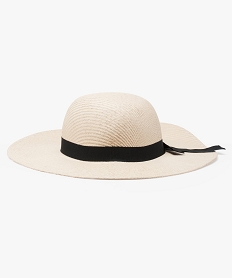 GEMO Chapeau avec noeud en ruban Beige