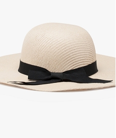 chapeau avec noeud en ruban beige3073501_2