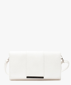 sac a main forme pochette avec rabat blanc sacs bandouliere3130601_1