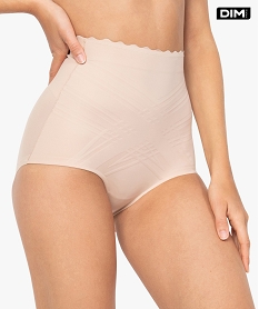 GEMO Culotte femme taille haute Beauty lift - DIM Rose