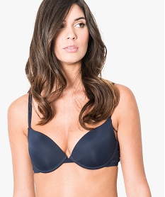 GEMO Soutien gorge microfibre effet push up Bleu