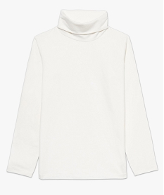 GEMO Tee-shirt manches longues et col roulé jaune chine
