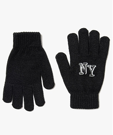gants avec inscription ny noir3797301_1