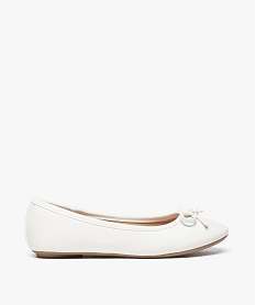 ballerines fille unies a nœud decoratif blanc3822501_1