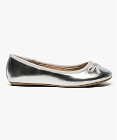 ballerines fille unies a nœud decoratif gris ballerines3822601_1