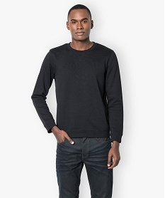 sweat molleton col rond noir3877201_1