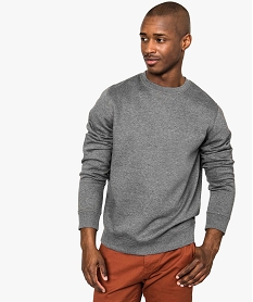 GEMO Sweat molleton col rond Gris