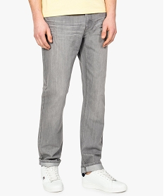 jean homme regular 5 poches taille normale longueur l34 gris3880401_1