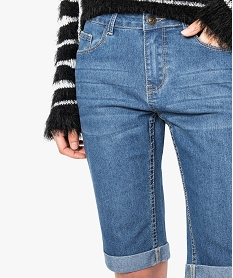 bermuda en jean stretch gris shorts3919401_2