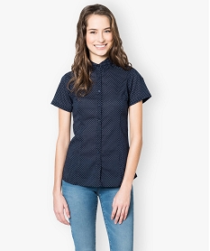 chemise femme a manches courtes imprimee imprime chemisiers3926801_1