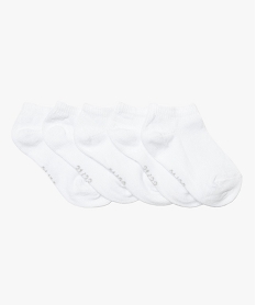 chaussettes bebe fille courtes (lot de 5) blanc standard chaussettes3987701_1