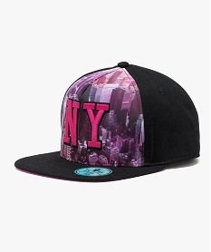 casquette imprimee new-york noir4001701_1