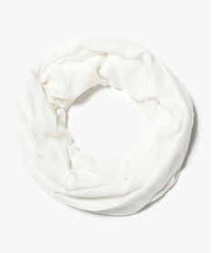 GEMO Foulard snood pailleté Blanc