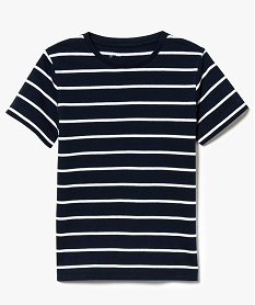 GEMO Tee-shirt rayé à manches courtes Imprimé