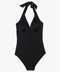 maillot de bain 1 piece decollete v - silhouette affinee noir maillots de bain4336701_4